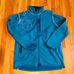 Spyder Full zip blue XL